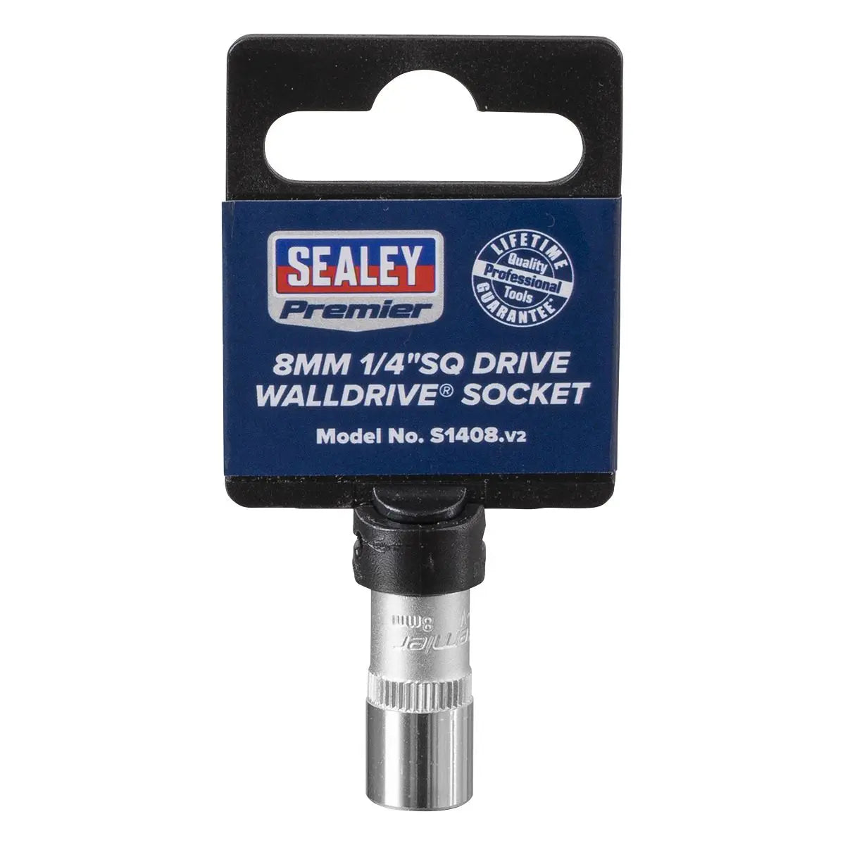 Sealey Premier WallDrive® Socket 8mm 1/4"Sq Drive 
