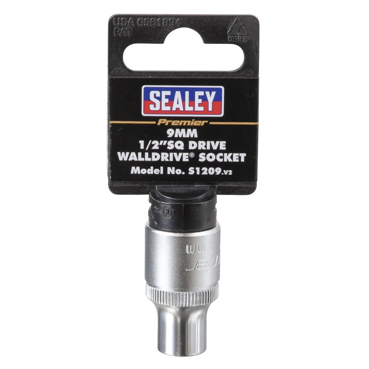 Sealey Premier WallDrive® Socket 9mm 1/2"Sq Drive 