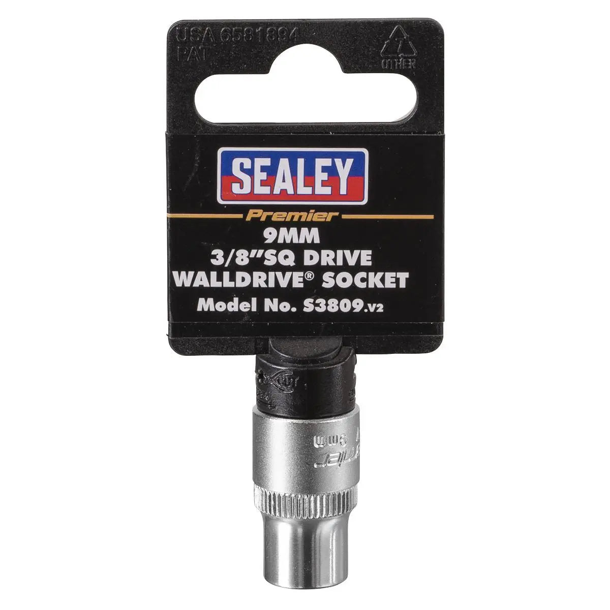 Sealey Premier WallDrive® Socket 9mm 3/8"Sq Drive 