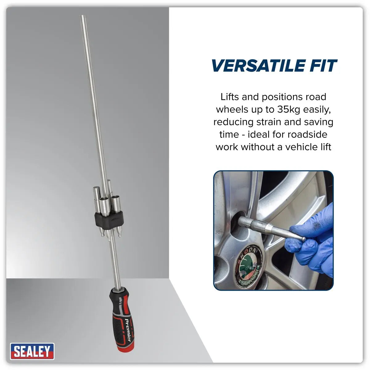 Sealey Premier WheelEazy™ Wheel Fitting & Alignment Tool  White Rose Tools