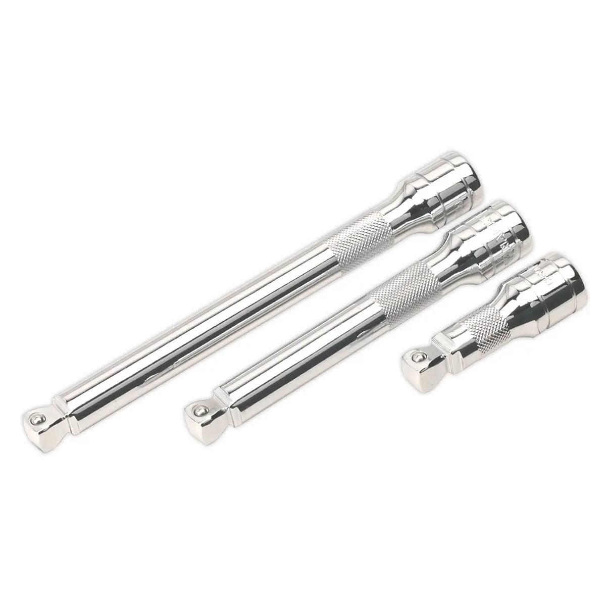 Sealey Premier Wobble/Rigid Extension Bar Set 3pc 1/2"Sq Drive 