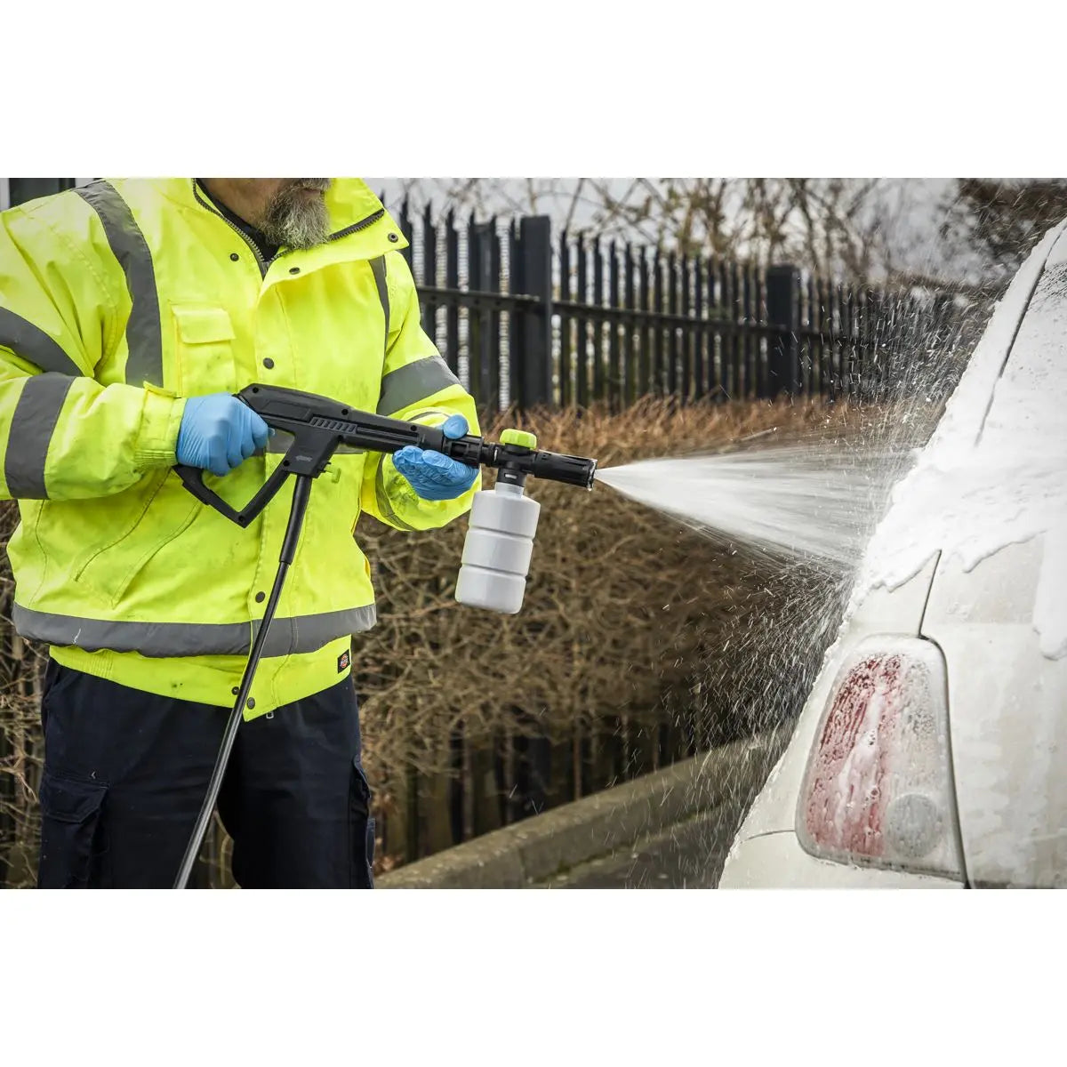 Sealey Pressure Washer 100bar 390L/hr with Snow Foam  White Rose Tools