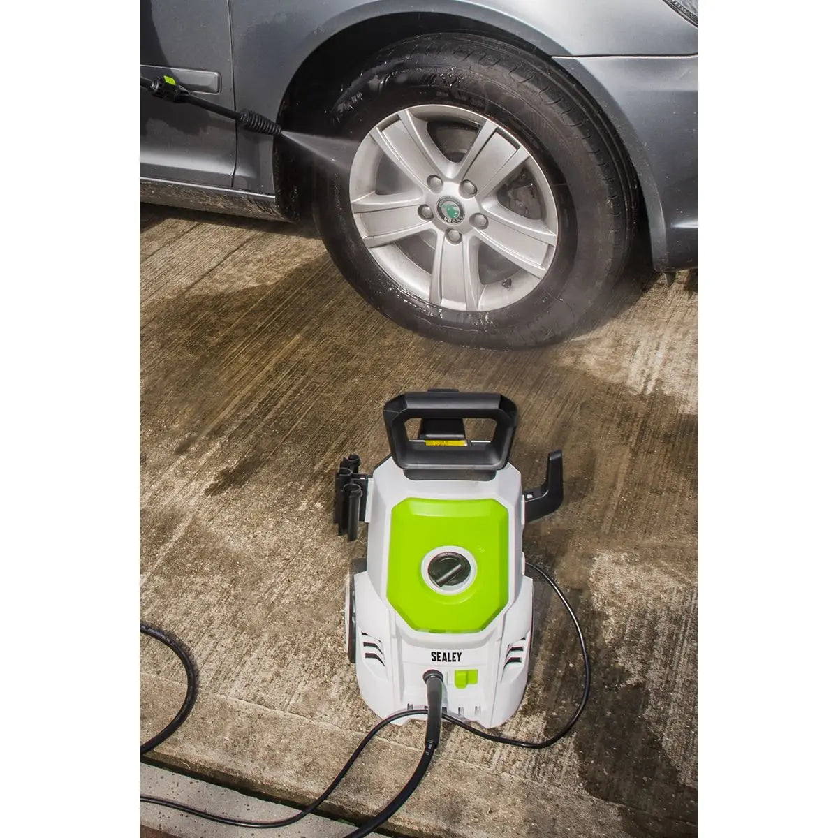 Sealey Pressure Washer 100bar 390L/hr with Snow Foam  White Rose Tools