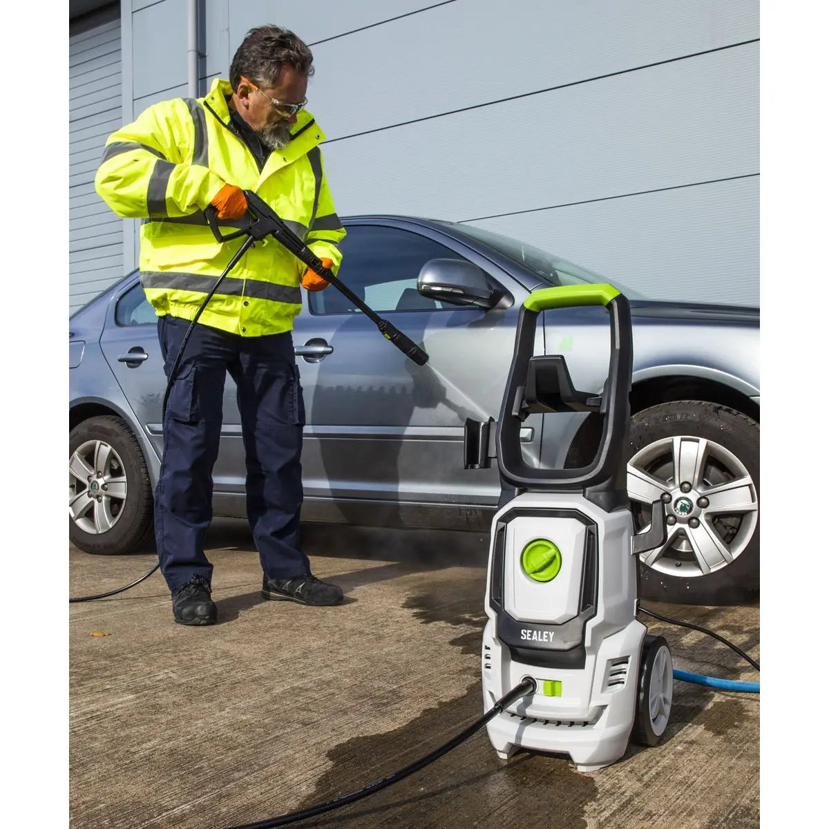 Sealey Pressure Washer 130bar 420L/hr with TSS & Rotablast® Nozzle  White Rose Tools