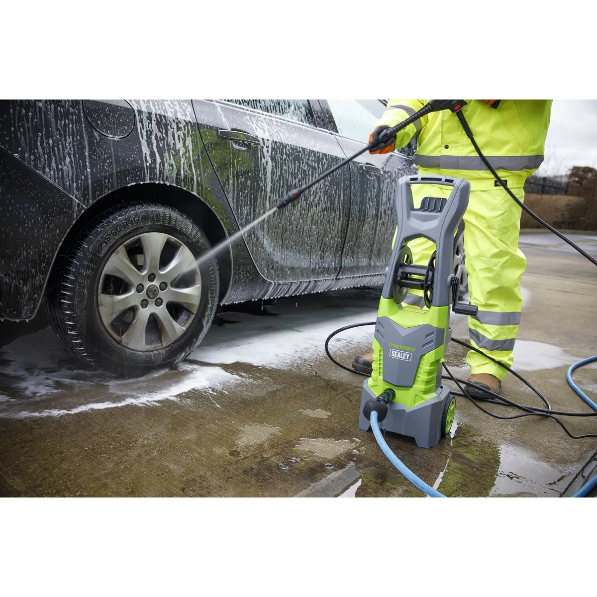 Sealey Pressure Washer 130bar with TSS & Rotablast® Nozzle 