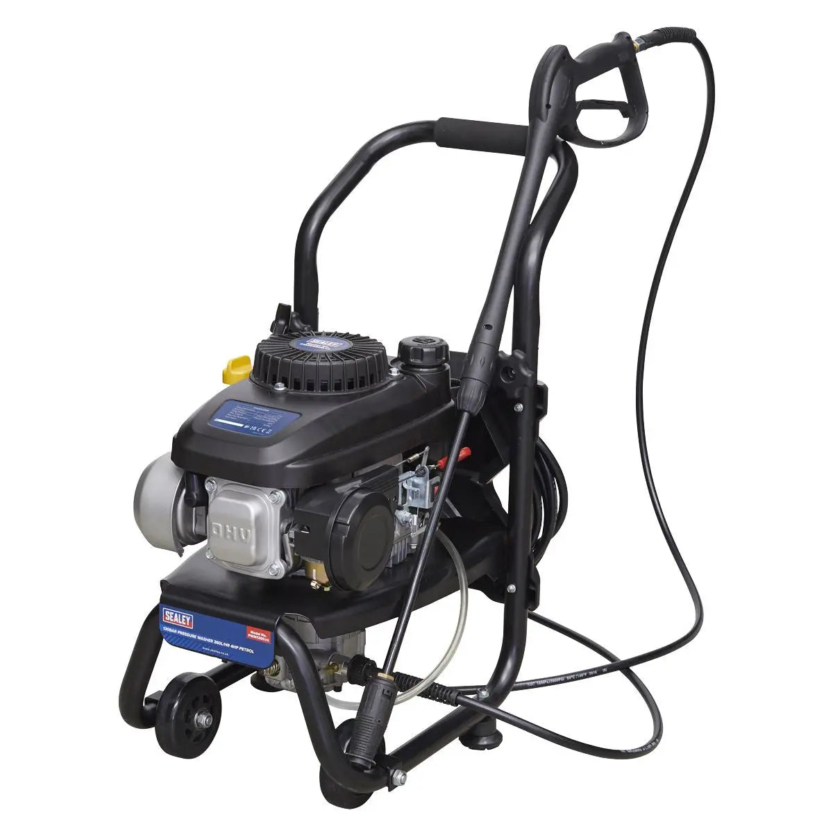 Sealey Pressure Washer 150bar 360L/hr 4hp Petrol 