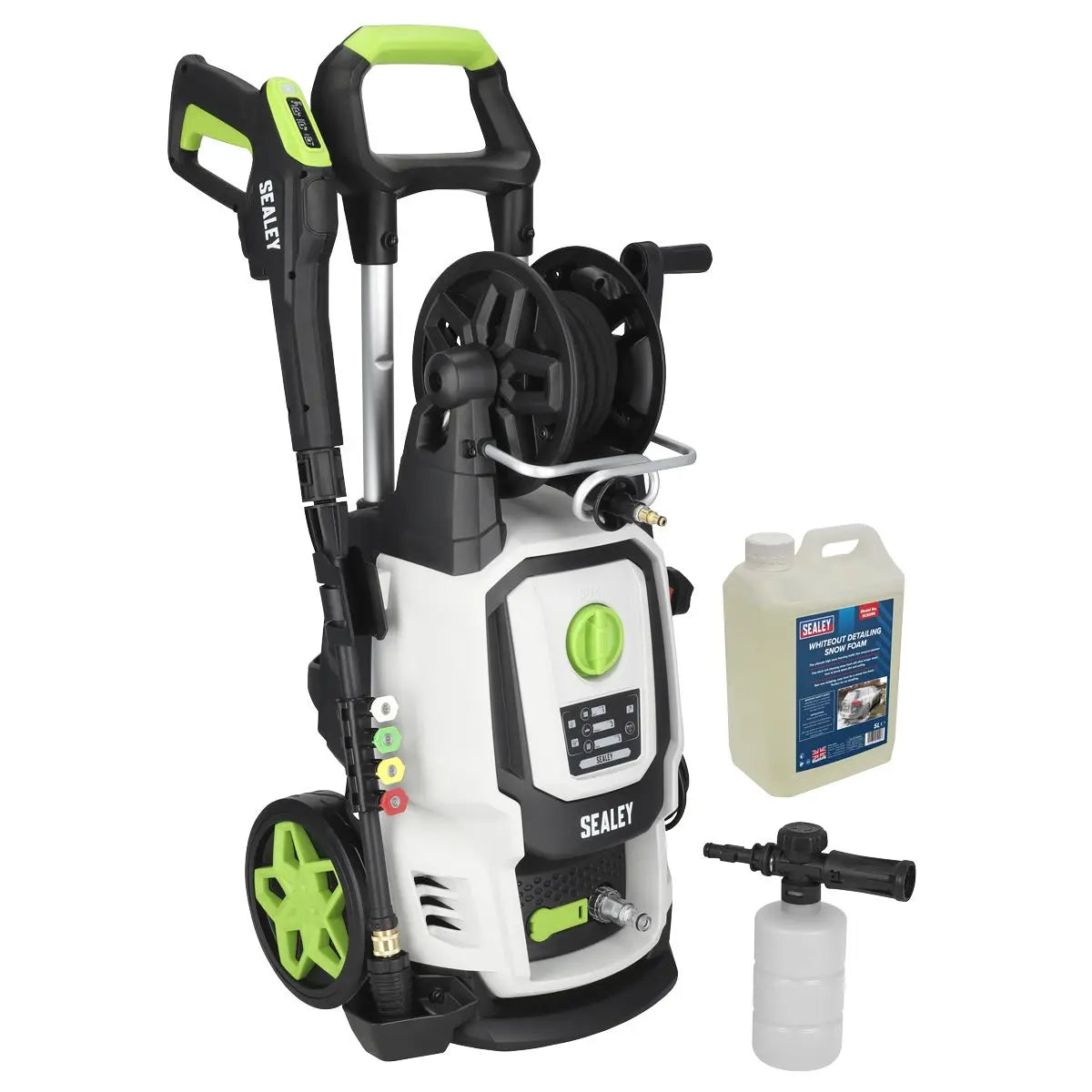 Sealey Pressure Washer 170bar 450L/hr with Snow Foam  White Rose Tools