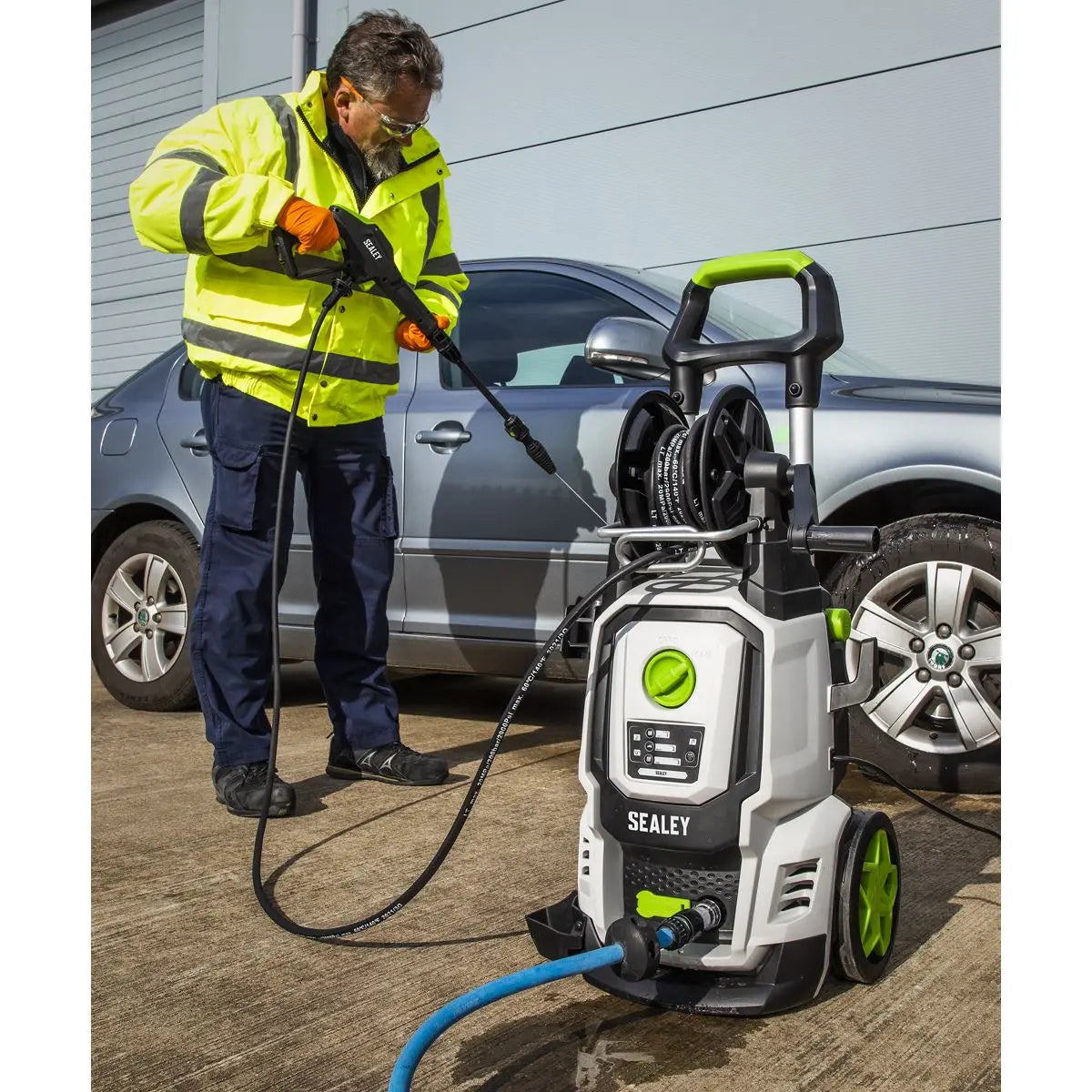 Sealey Pressure Washer 170bar 450L/hr with Snow Foam  White Rose Tools