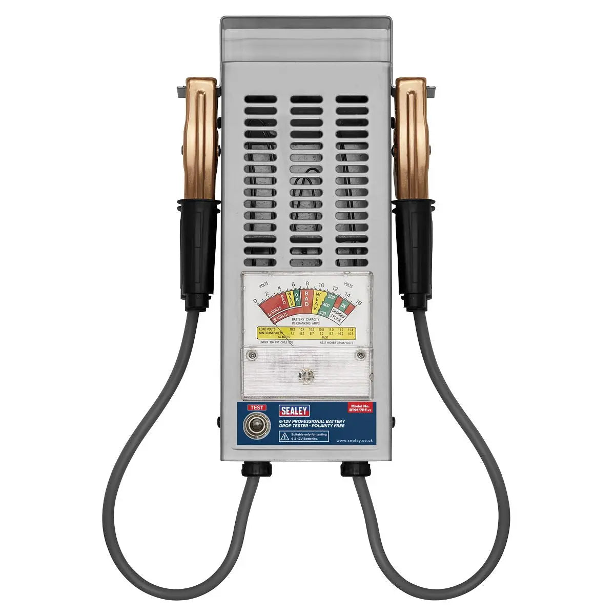 Sealey Professional Battery Drop Tester 6/12V - Polarity Free 