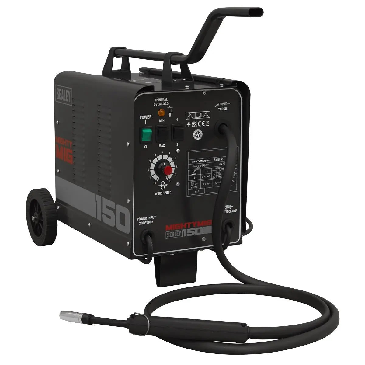 Sealey Professional Gas/Gasless MIG Welder 150A 230V 