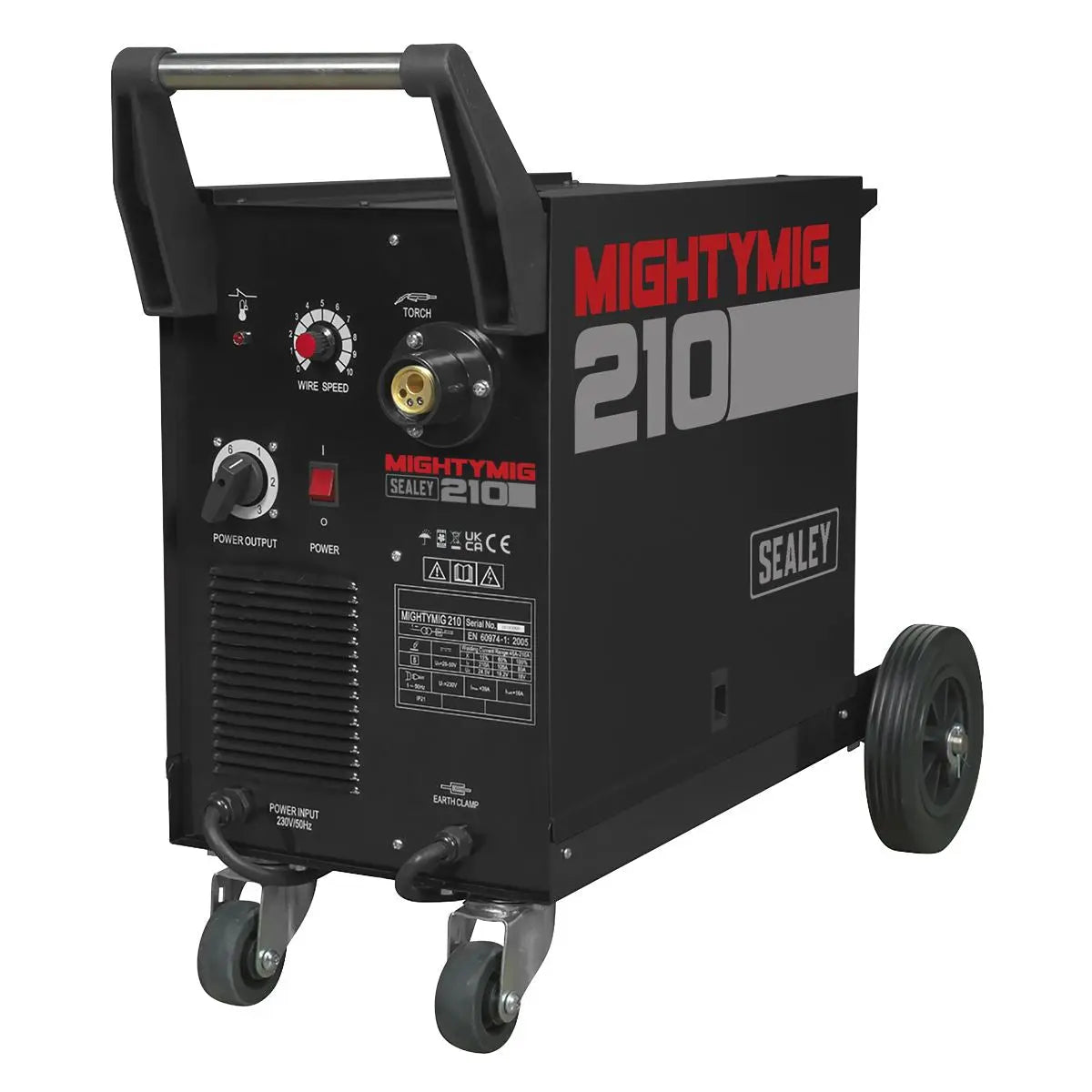 Sealey Professional Gas/Gasless MIG Welder 210A with Euro Torch 