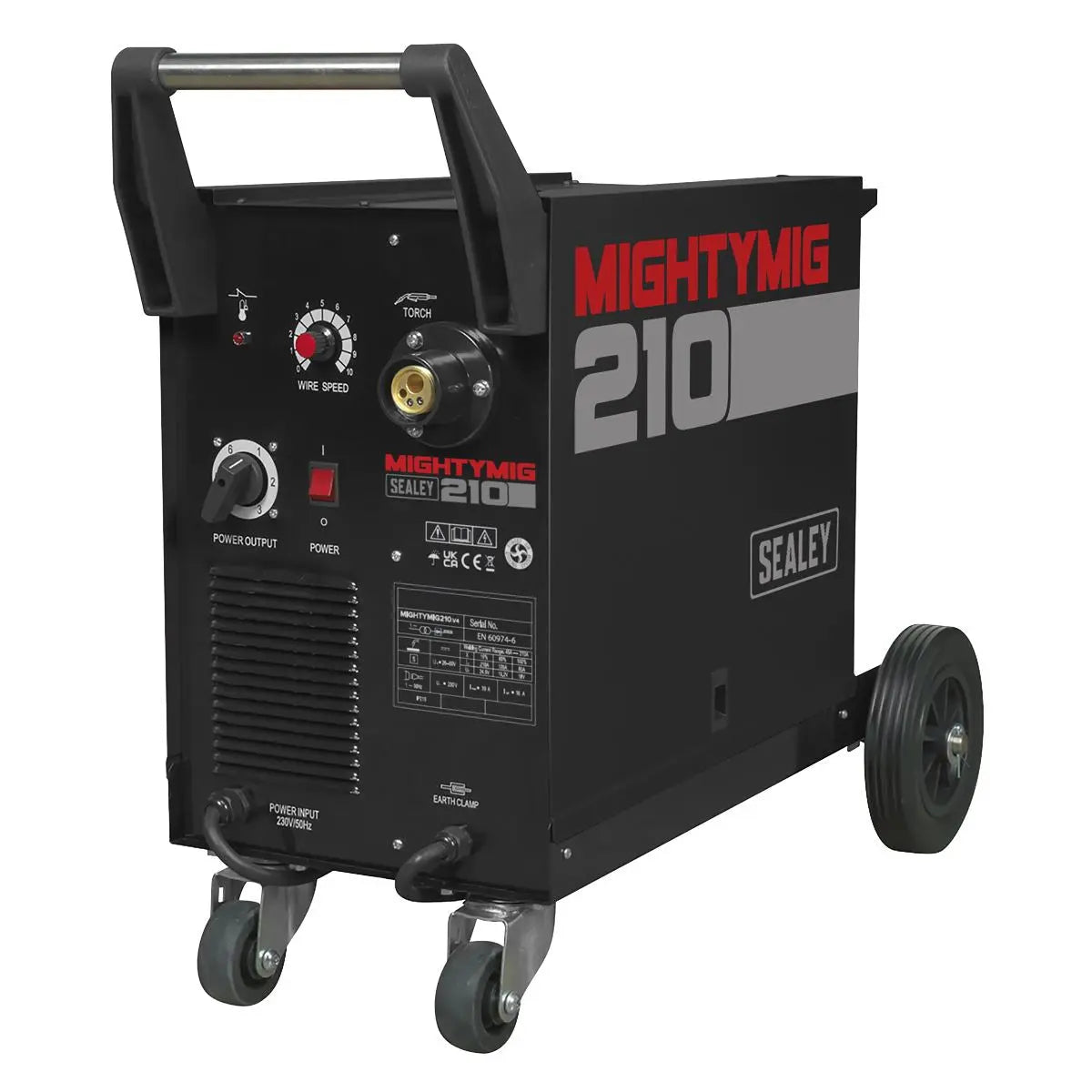 Sealey Professional Gas/Gasless MIG Welder 210A with Euro Torch 