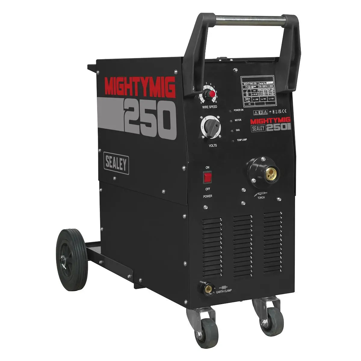 Sealey Professional Gas/Gasless MIG Welder 250A with Euro Torch 