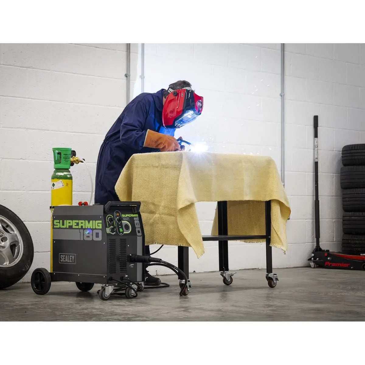 Sealey Professional MIG Welder 180A 230V with Binzel® Euro Torch 