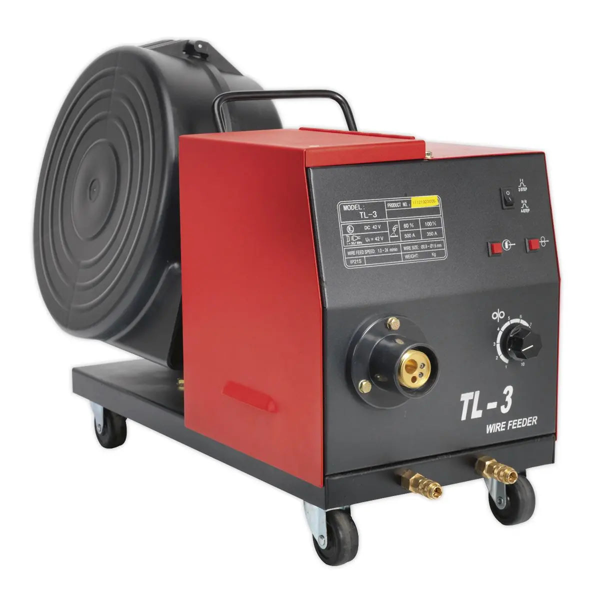 Sealey Professional MIG Welder 250A 415V 3ph with Binzel® Euro Torch & Portable Wire Drive 