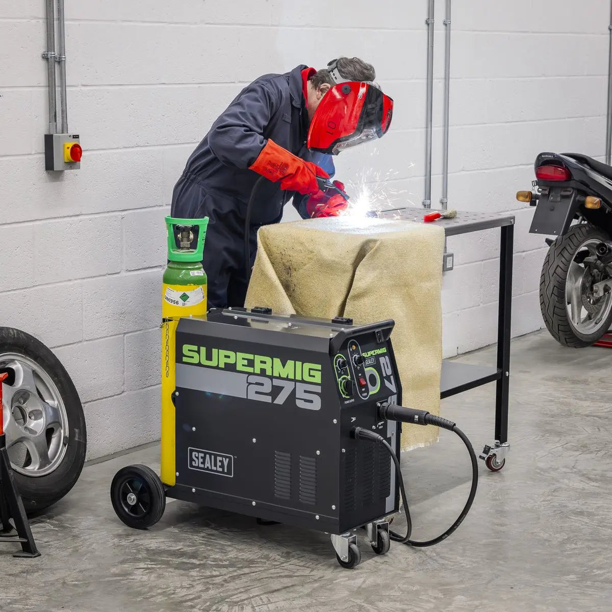 Sealey Professional MIG Welder 270Amp 230V with Binzel® Euro Torch 