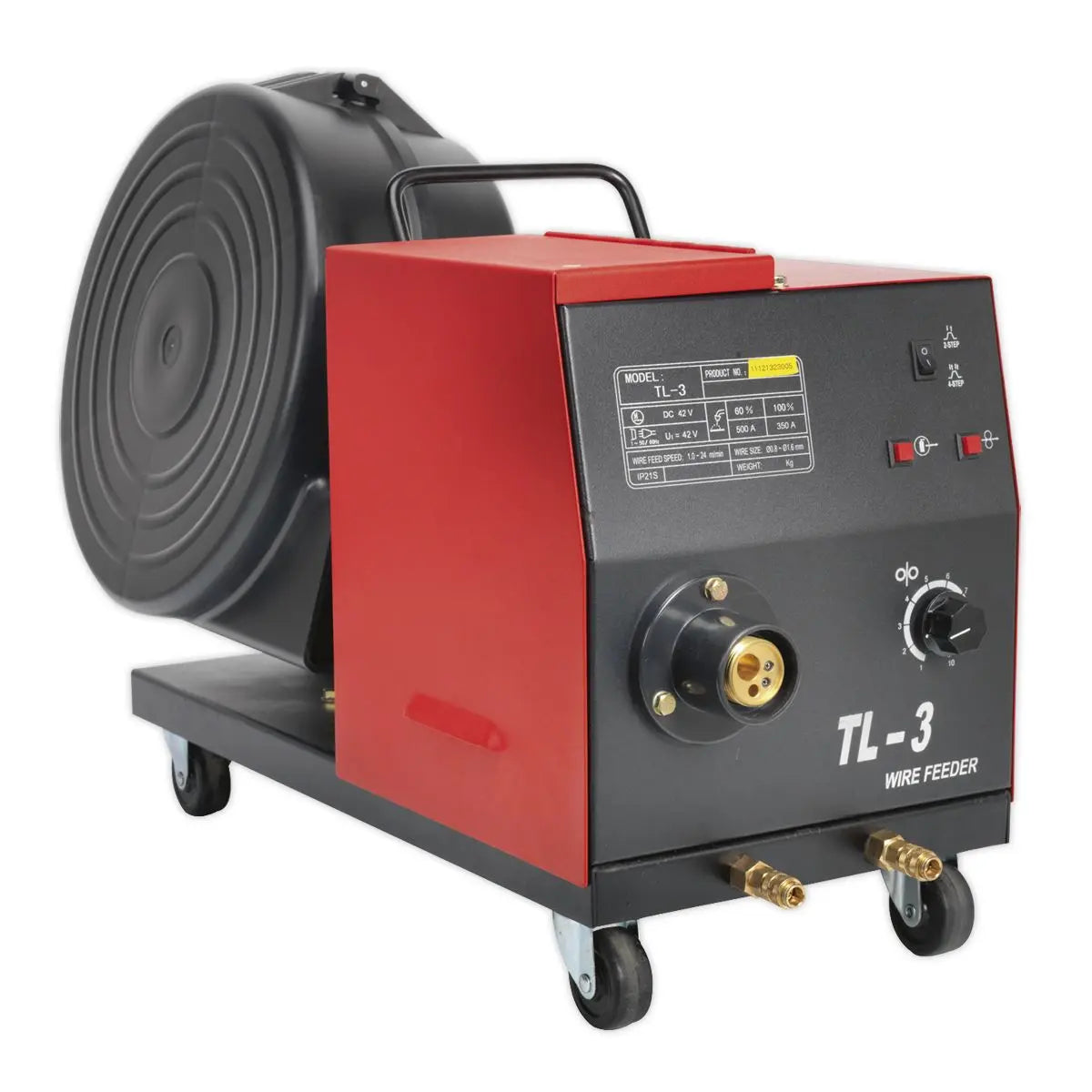Sealey Professional MIG Welder 350A 415V 3ph with Binzel® Euro Torch & Portable Wire Drive 