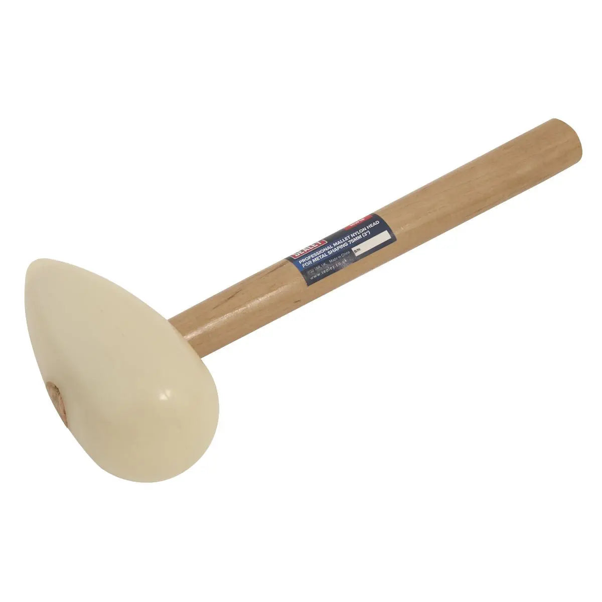 Sealey Professional Mallet Nylon Head for Metal Shaping 75mm (3")  White Rose Tools