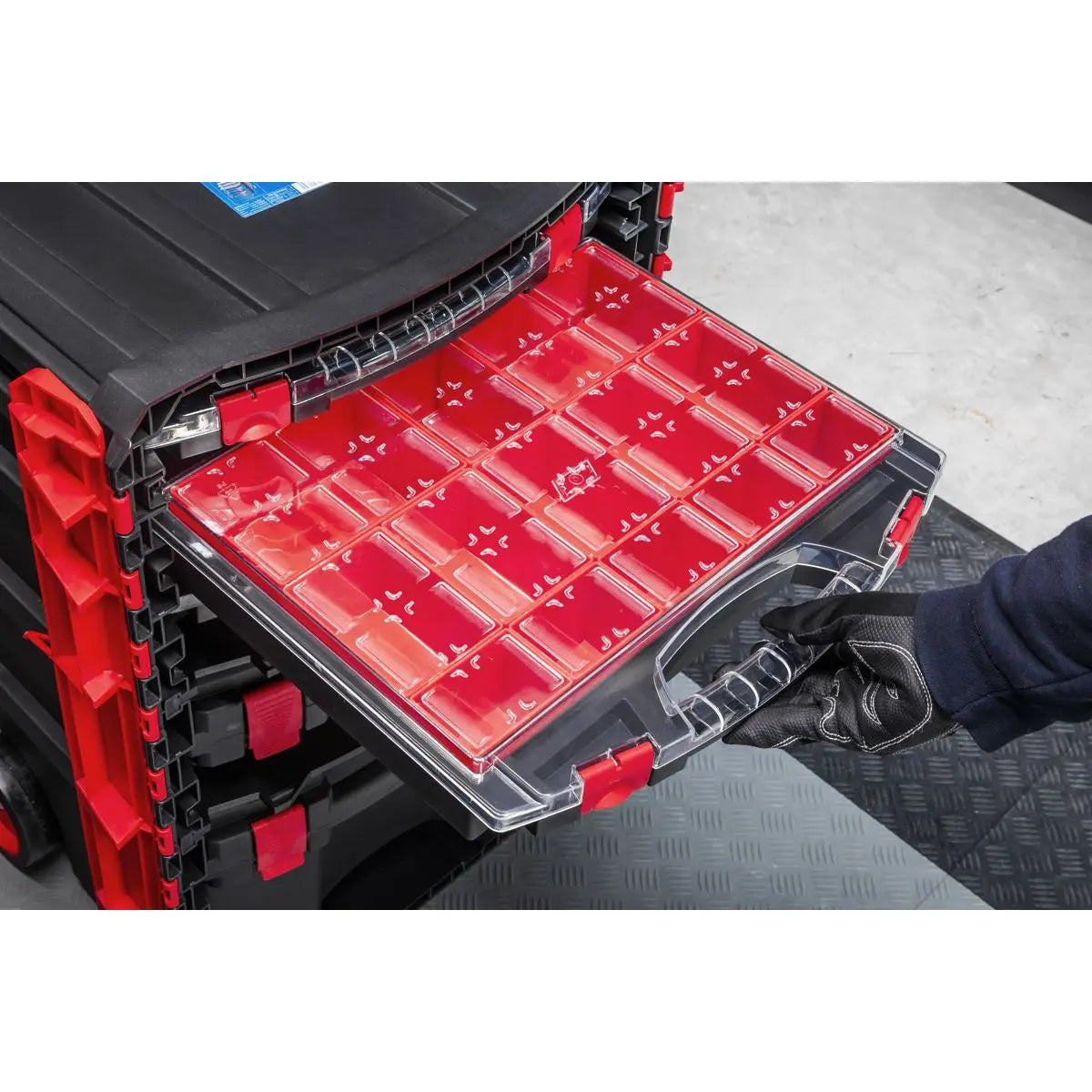 Sealey Professional Mobile Toolbox with 5 Removable Storage Cases 
