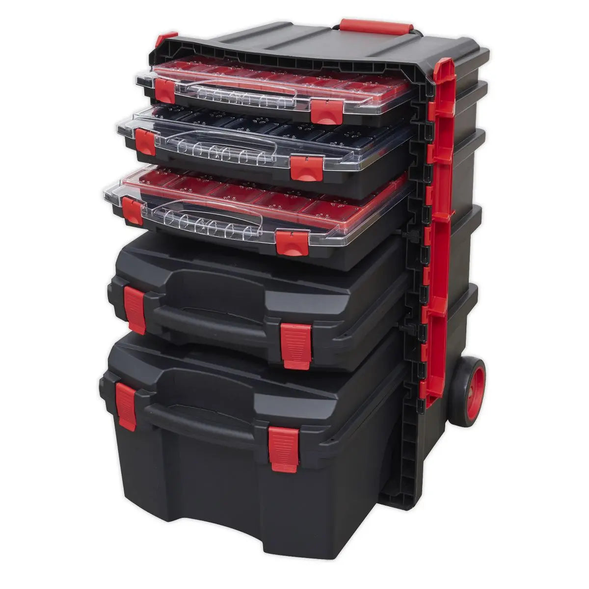 Sealey Professional Mobile Toolbox with 5 Removable Storage Cases 