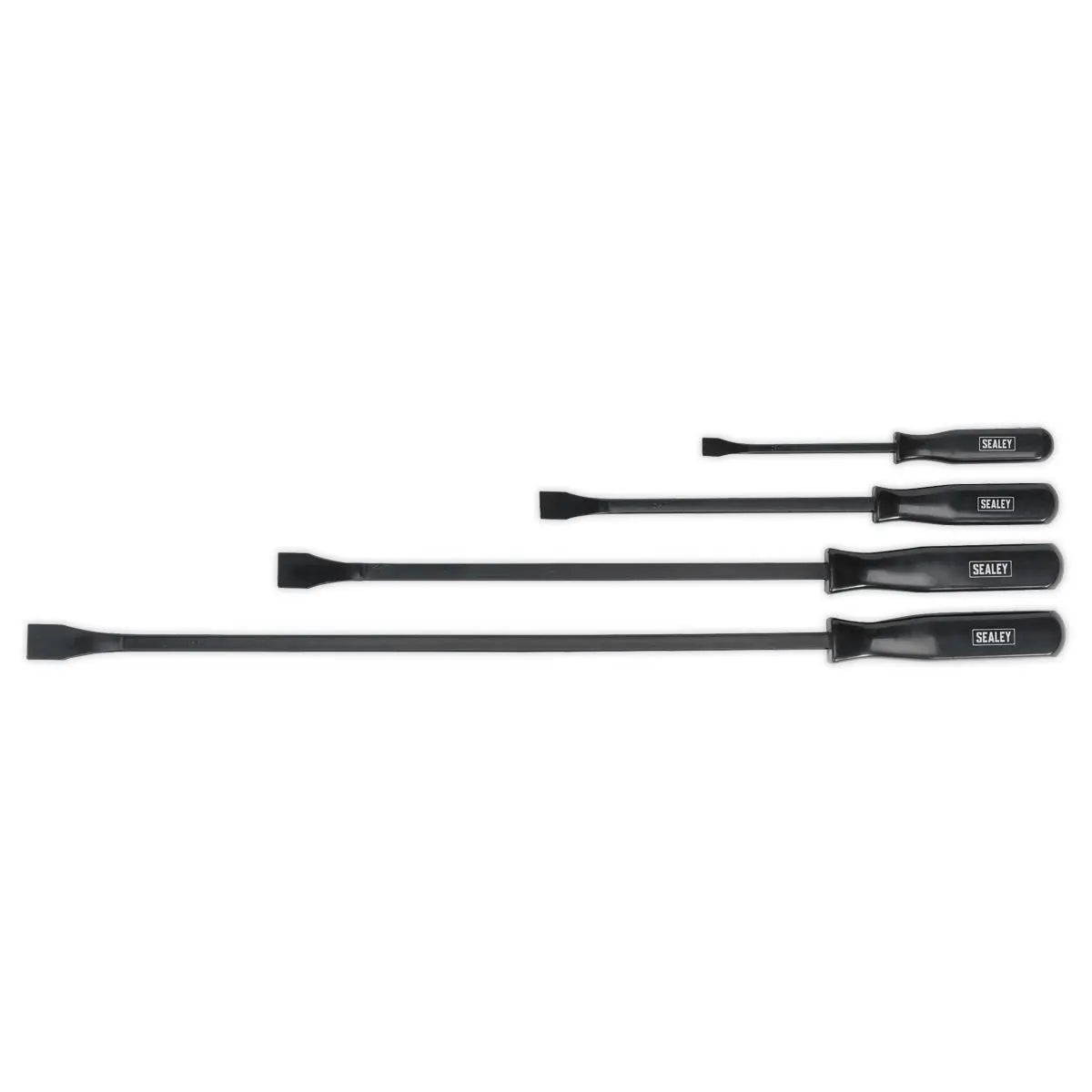 Sealey Pry Lever Bar Set Wrecking Crow Puller Prybar 200-600mm Long 4pc 