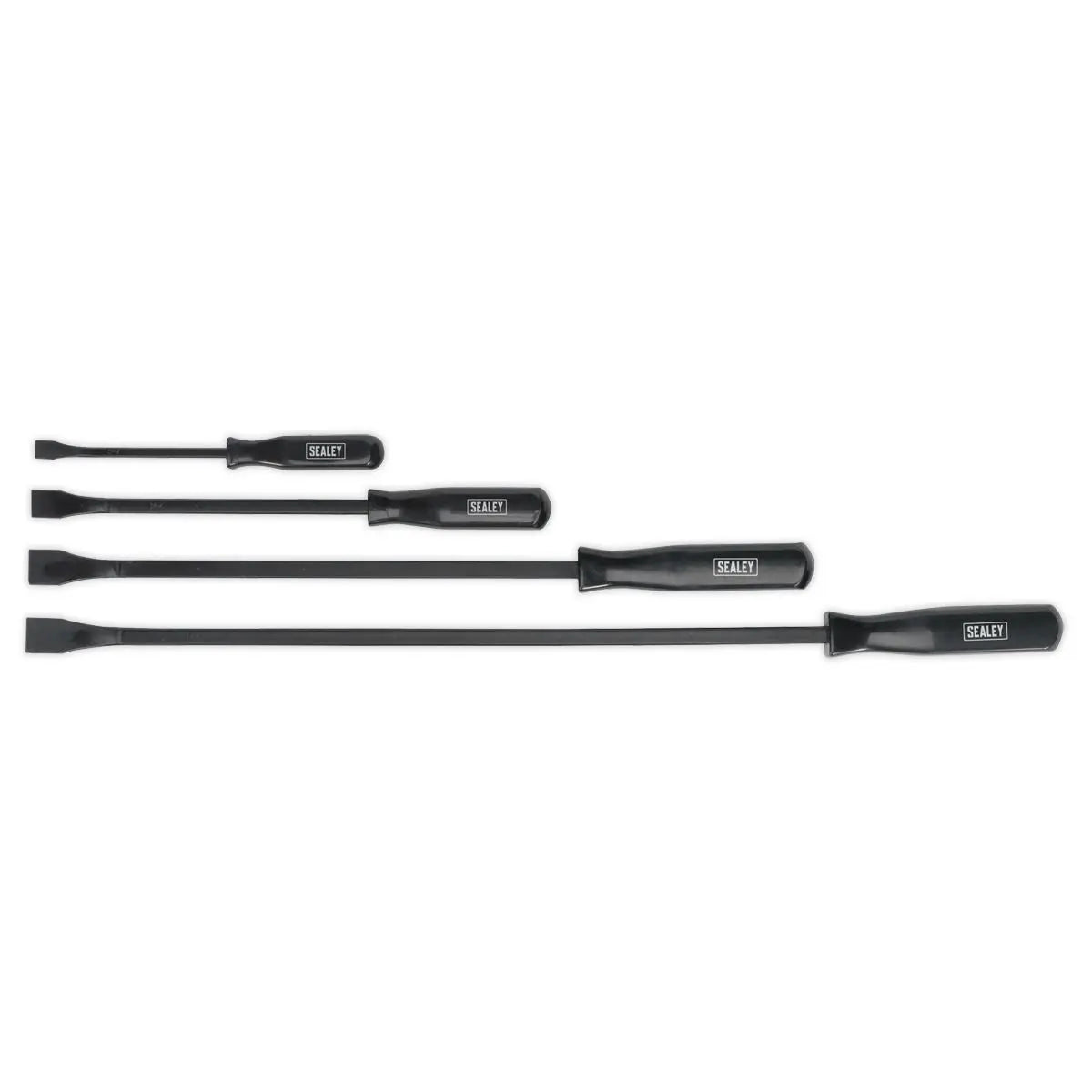 Sealey Pry Lever Bar Set Wrecking Crow Puller Prybar 200-600mm Long 4pc 