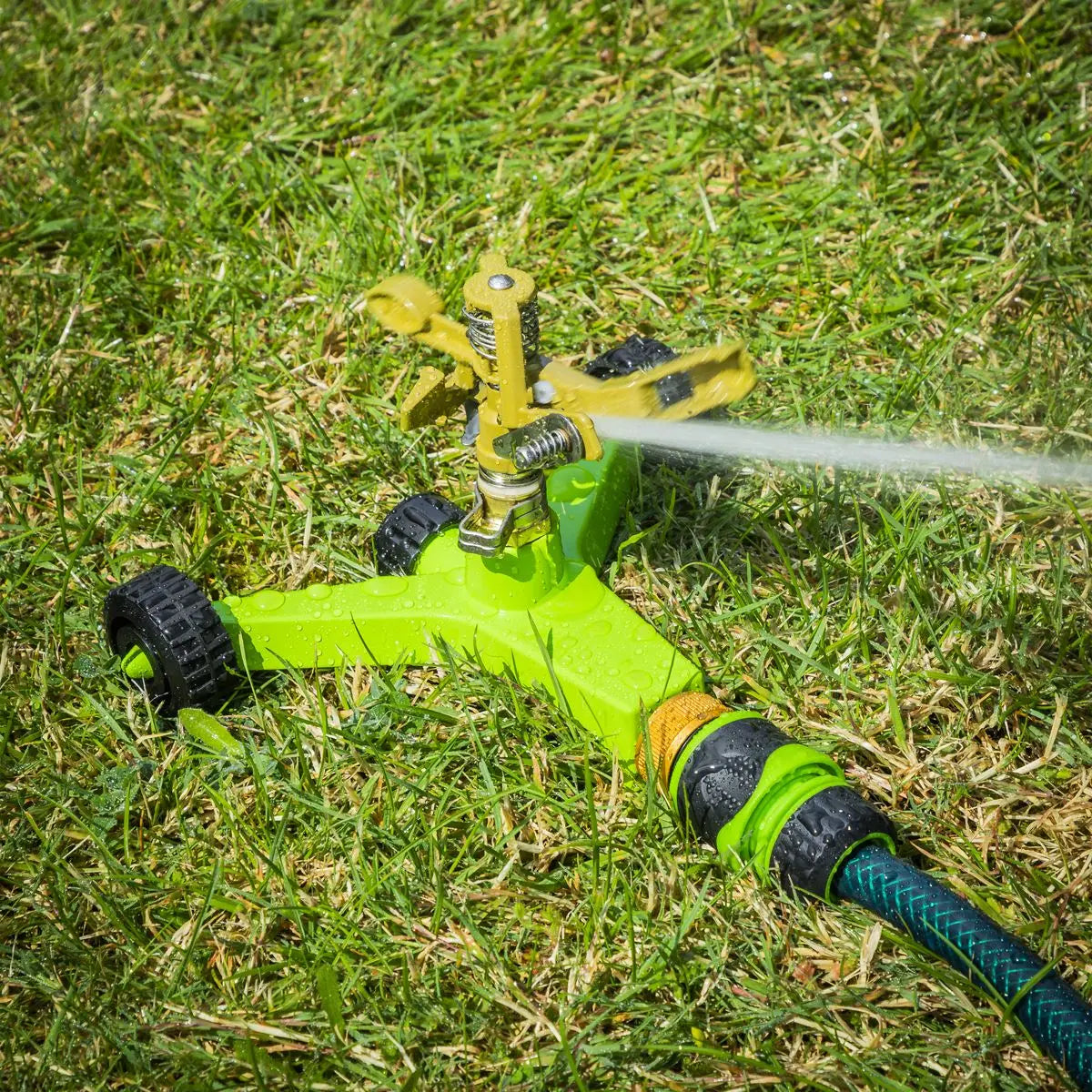 Sealey Pulsating Sprinkler With Metal Wheeled Base  White Rose Tools