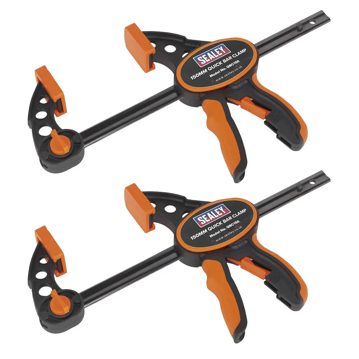 Sealey Quick Bar Clamp 150mm - 2pc Set 