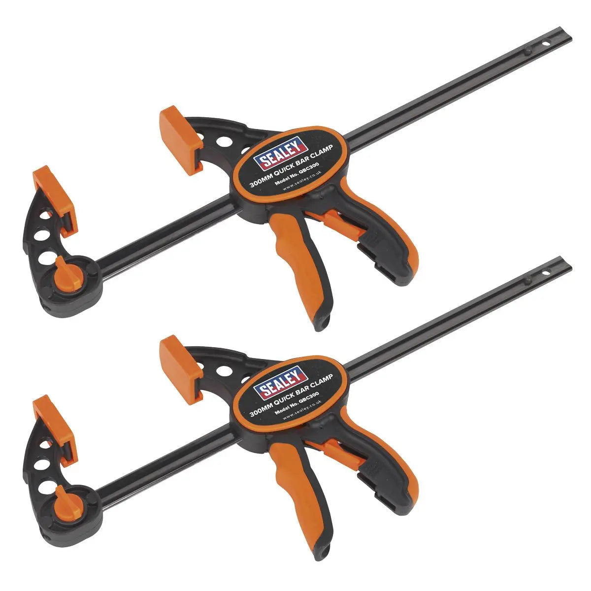 Sealey Quick Bar Clamp 300mm - 2pc Set 