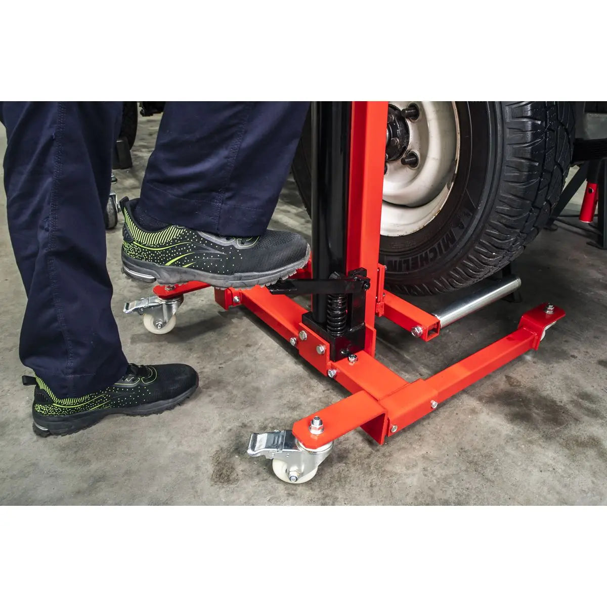 Sealey Quick Lift Wheel Removal/Lifter Trolley 80kg 