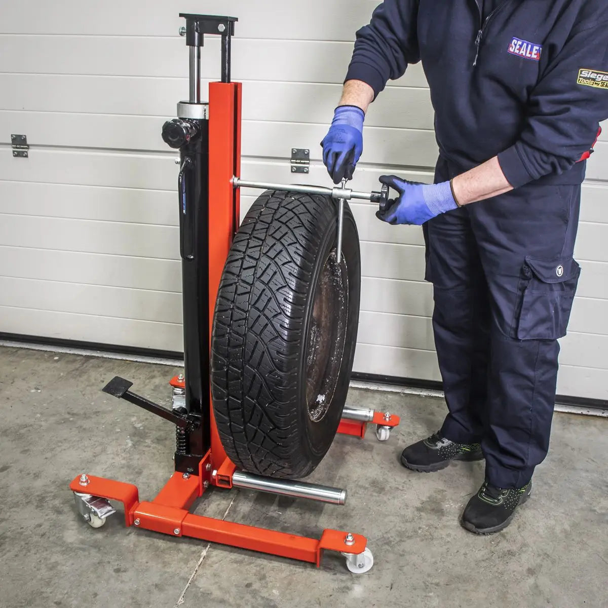 Sealey Quick Lift Wheel Removal/Lifter Trolley 80kg 