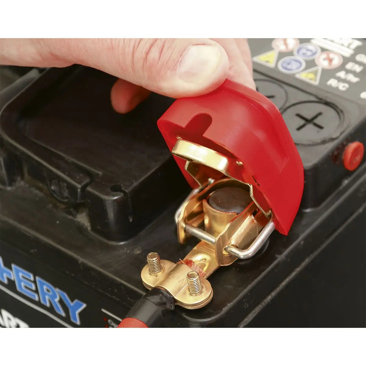 Sealey Quick Release Battery Clamps Positive-Negative Pair 