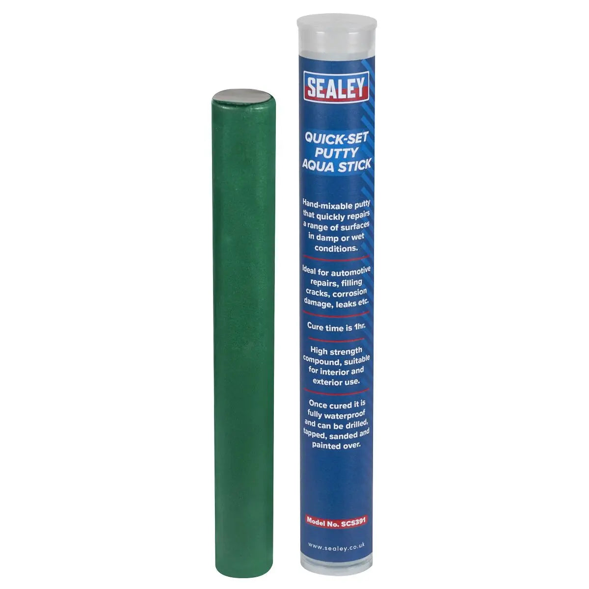 Sealey Quick-Set Putty Aqua Stick  White Rose Tools