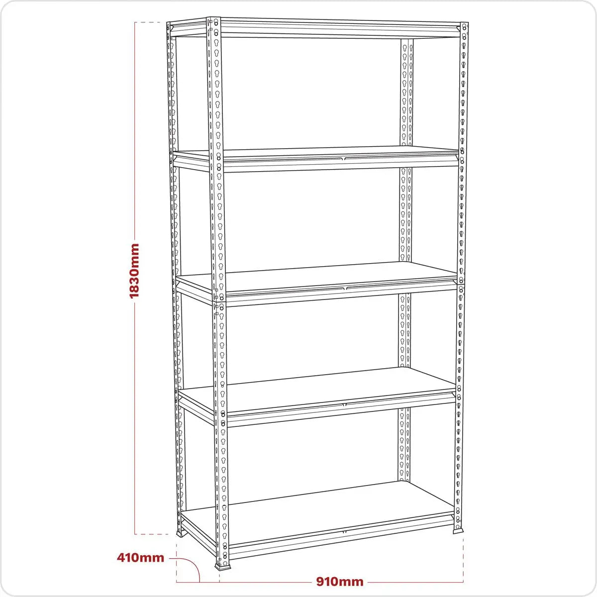 Sealey Racking Unit 5 Level 200kg Capacity Per Level 