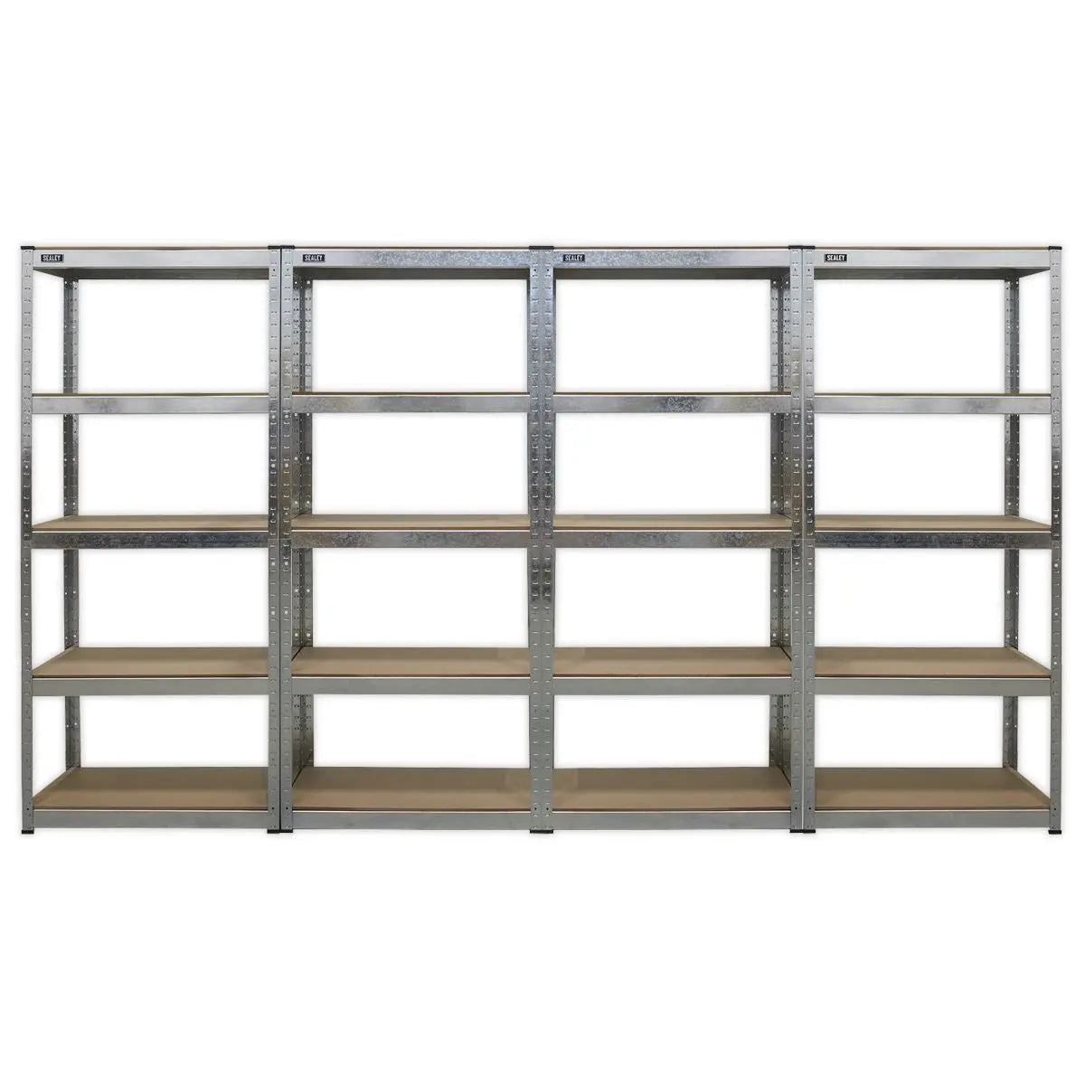 Sealey Racking Unit 5 Shelf 150kg Capacity Per Level - Set of 4  White Rose Tools