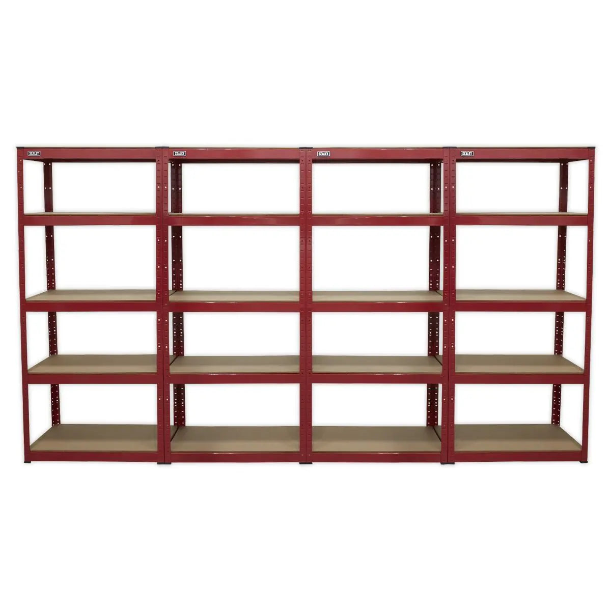 Sealey Racking Unit with 5 Shelves 150kg Capacity Per Level - Set of 4  White Rose Tools