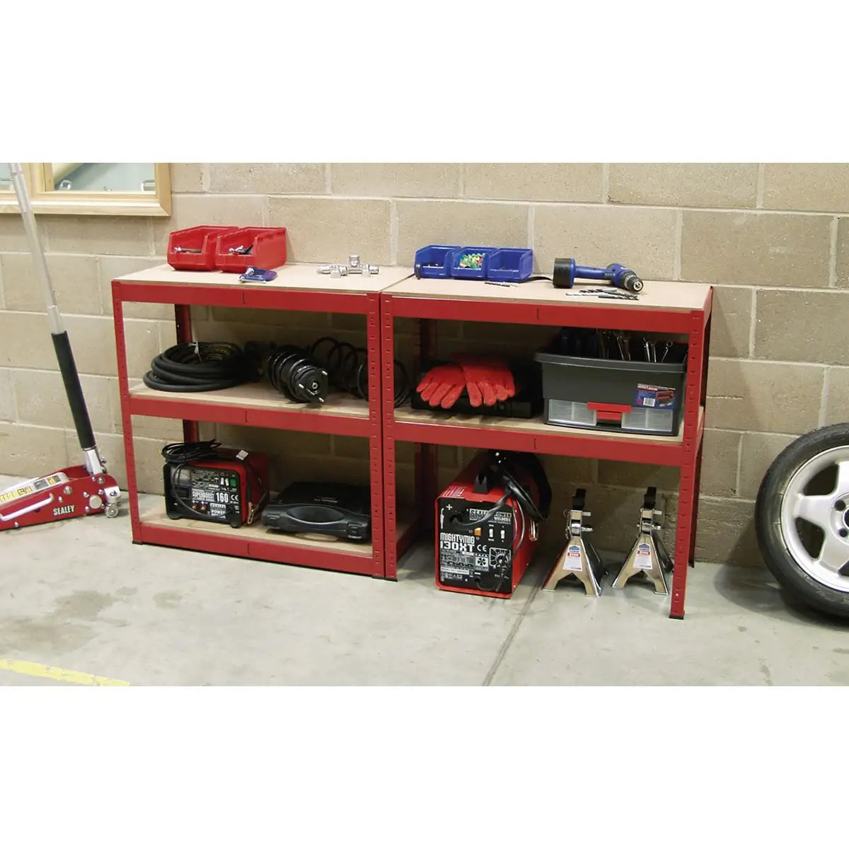 Sealey Racking Unit with 5 Shelves 350kg Capacity Per Level 