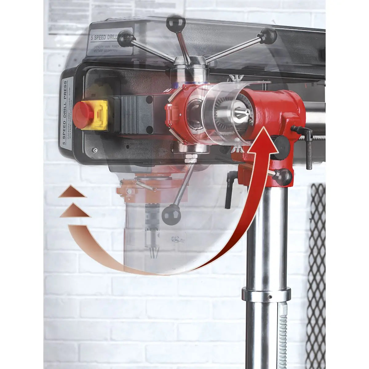 Sealey Radial Pillar Drill Bench 5-Speed 550W/230V 