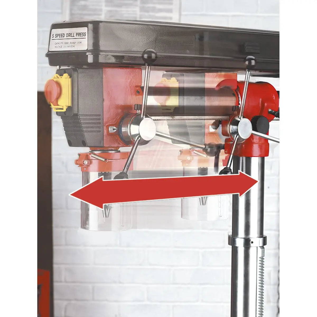 Sealey Radial Pillar Drill Bench 5-Speed 550W/230V 