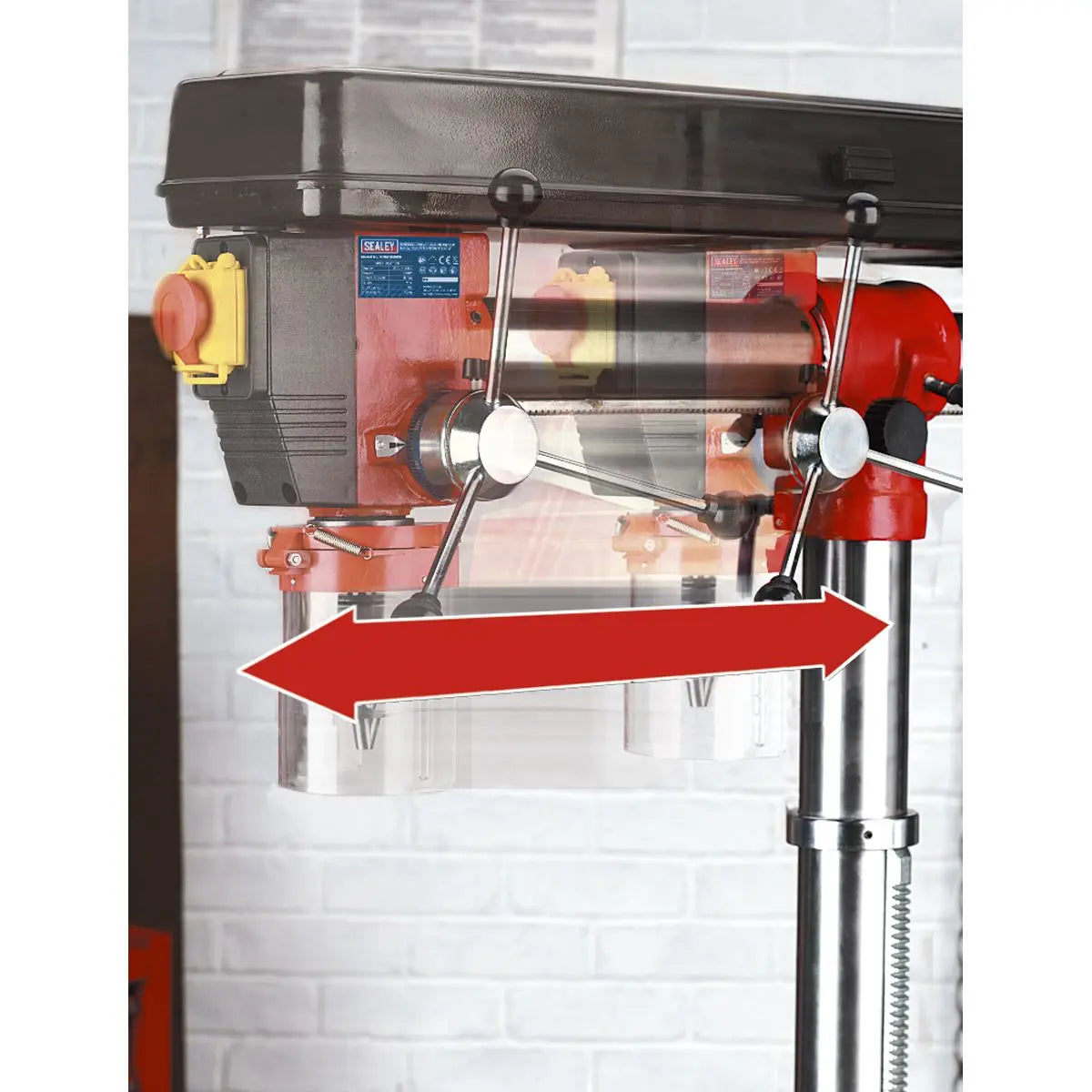 Sealey Radial Pillar Drill Floor 5-Speed 550W/230V 