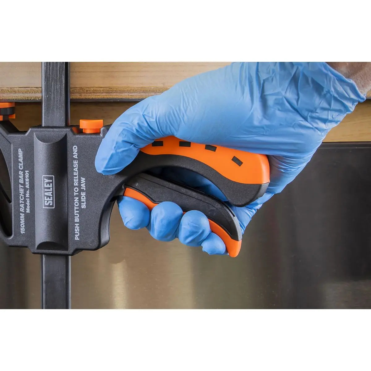 Sealey Ratchet Bar Clamp 150mm 4pc Set 