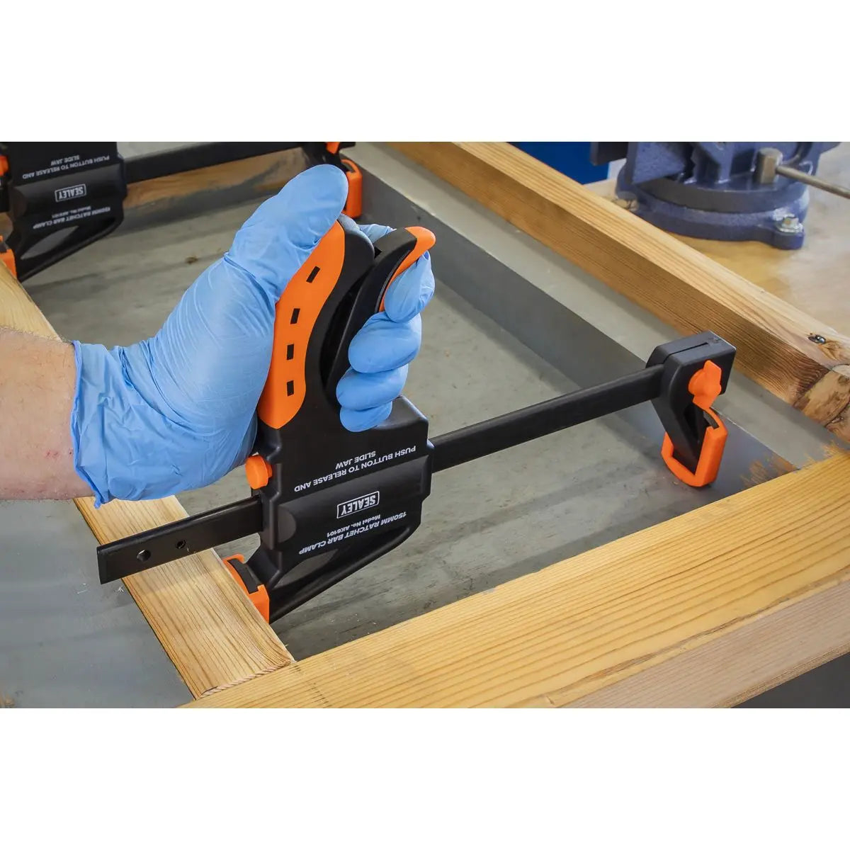 Sealey Ratchet Bar Clamp 150mm 4pc Set 