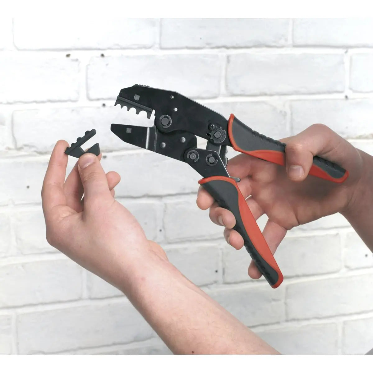 Sealey Ratchet Crimping Tool Interchangeable Jaws 