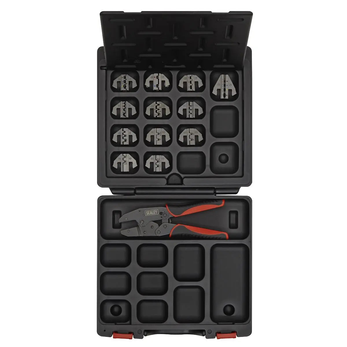 Sealey Ratchet Crimping Tool with Jaws and Storage Case 
