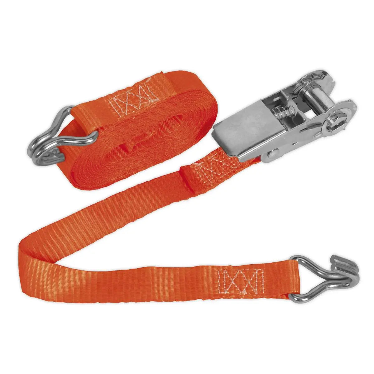 Sealey Ratchet Strap 25mm x 4.5m Polyester Webbing 800kg Breaking Strength 