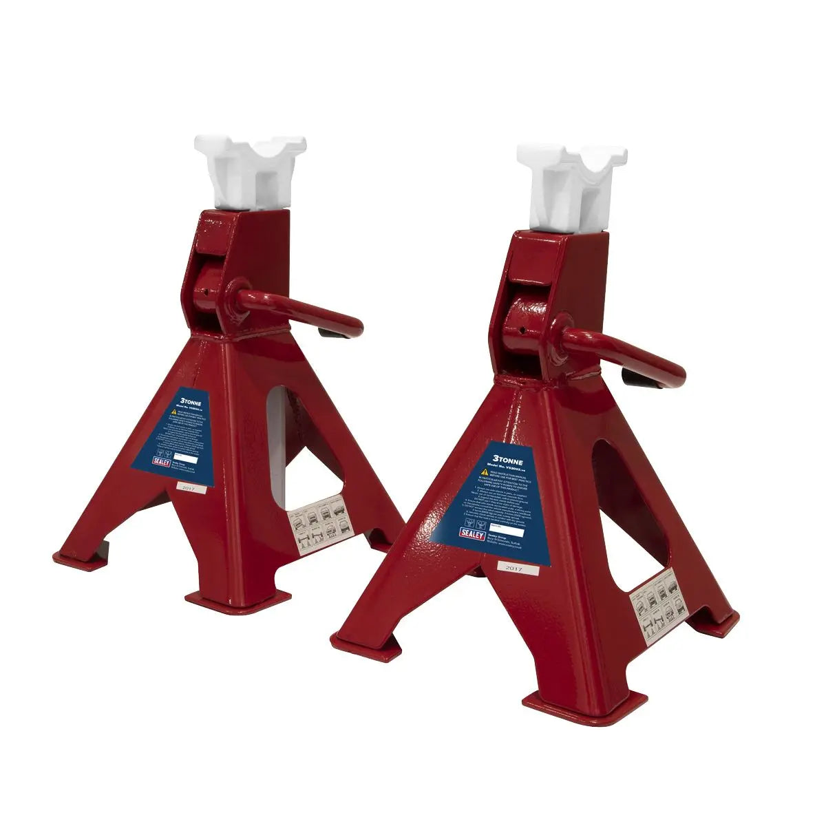 Sealey Ratchet Type Axle Stands (Pair) 3 Tonne Capacity per Stand 