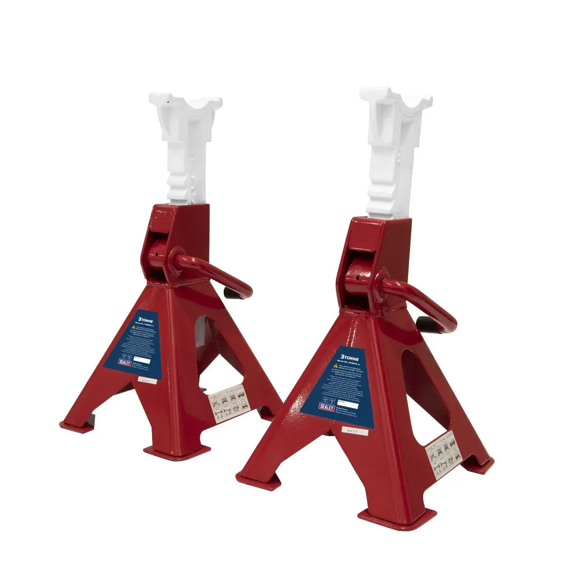 Sealey Ratchet Type Axle Stands (Pair) 3 Tonne Capacity per Stand 
