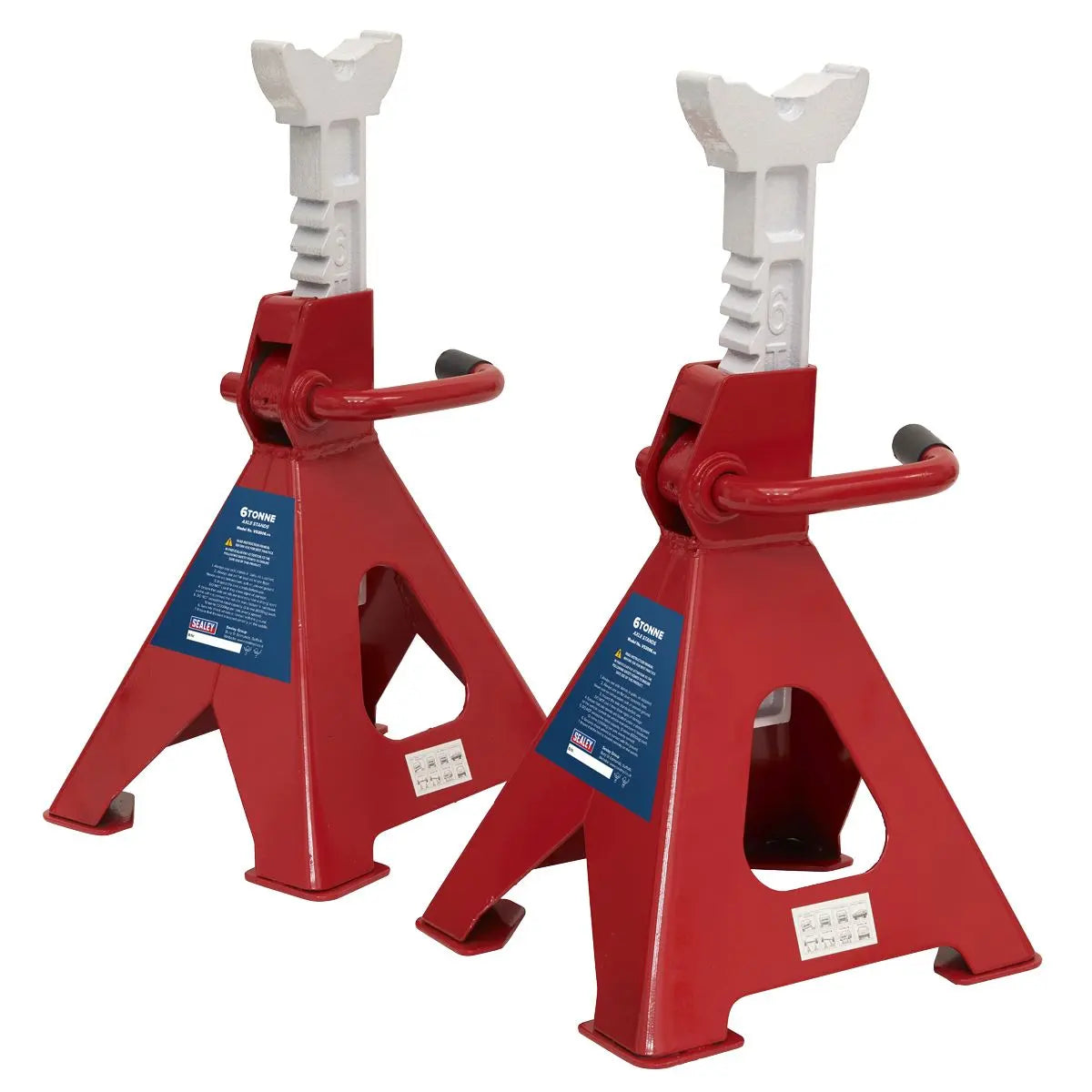 Sealey Ratchet Type Axle Stands (Pair) 6 Tonne Capacity per Stand 