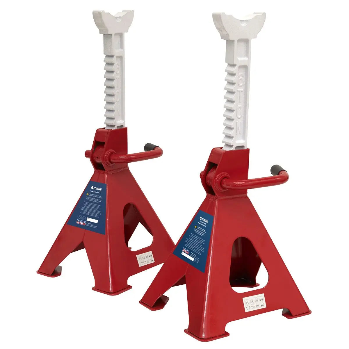 Sealey Ratchet Type Axle Stands (Pair) 6 Tonne Capacity per Stand 