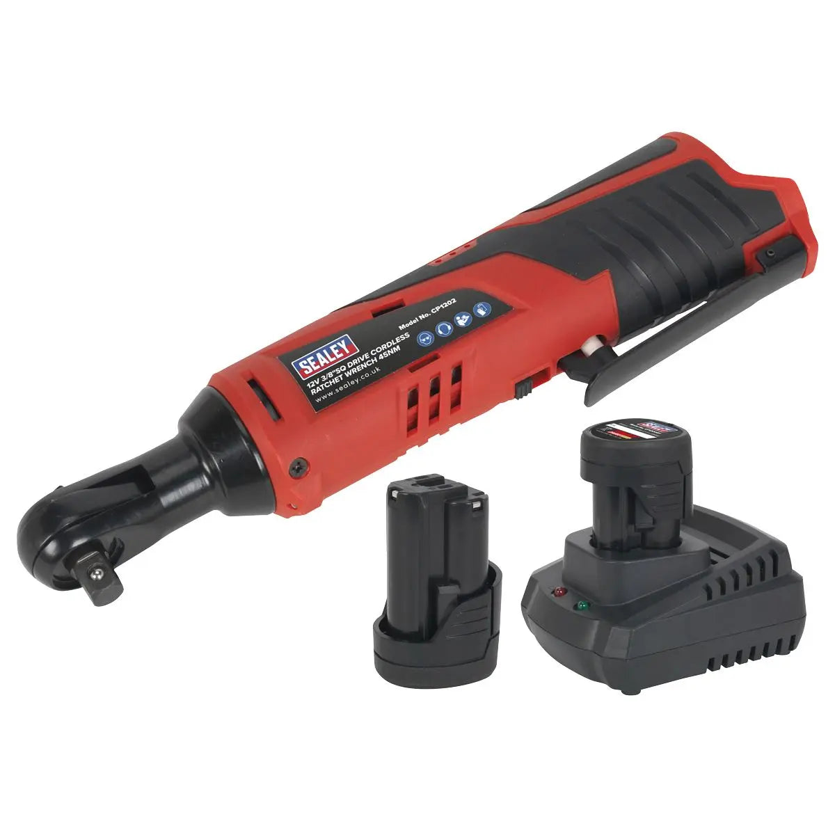 Sealey Ratchet Wrench Kit 3/8"Sq Drive 12V SV12 Series - 2 Batteries 